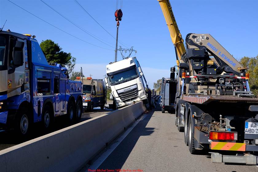 Accident de camion à fos sur mer