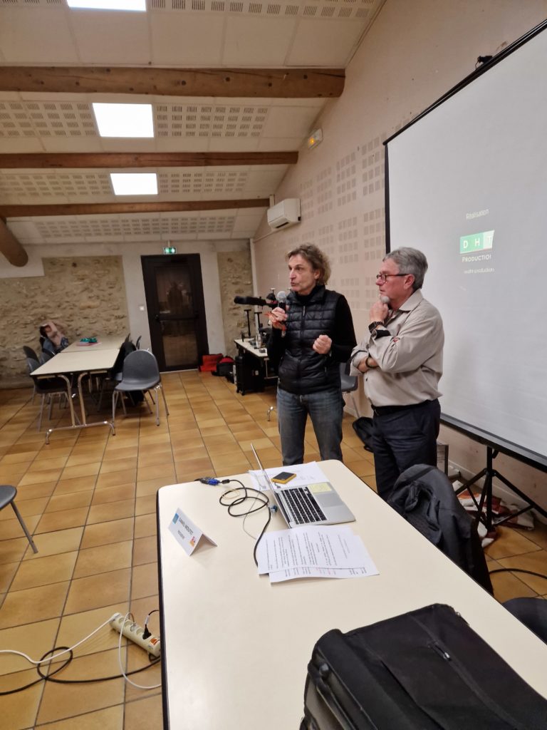 Présentation lors de l'assemblée générale.