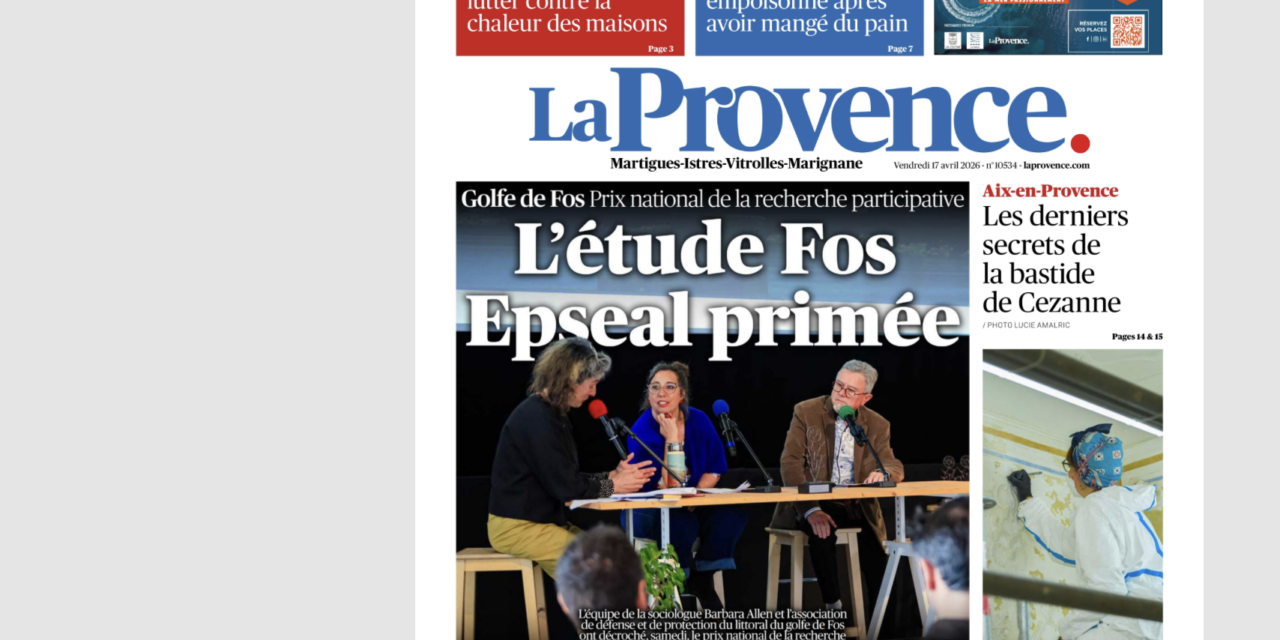 EPSEAL (Etude Participative en Santé Environnement Ancrée Localement) primée